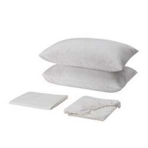 IKEA - SKVATTRAM Cream Full Sheet Set‎